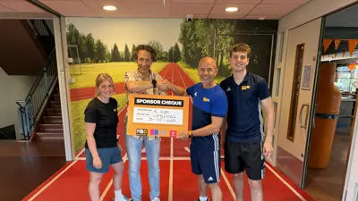 Marathon Amersfoort Uitreiking Cheque Sportacademie